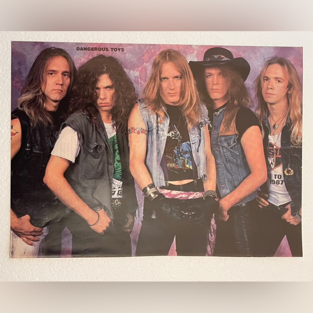 Dangerous Toys Band Pinup - Group Photo in Denim and Leather